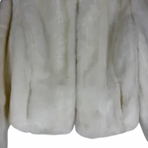 Ann Taylor LOFT Faux Fur Short Jacket White Size 4P thumbnail 6