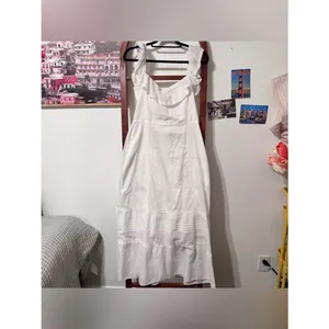Reformation Tide Midi Dress White Ruffle Cotton Tiered thumbnail 5