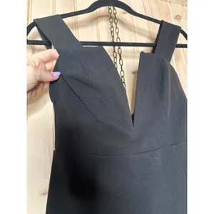 NWT Lulus Daring Elegance Black Sleeveless Mermaid Maxi Dress Holiday Sz XS FLOW thumbnail 4