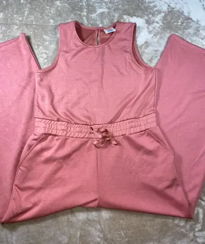 Serra Mauve Sleeveless Drawstring Jumpsuit thumbnail 1