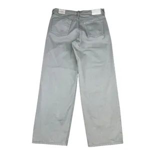 Lucky Brand The Baggy Rigid Denim Jeans Light Gray Sz 4 / 27 NWT thumbnail 3