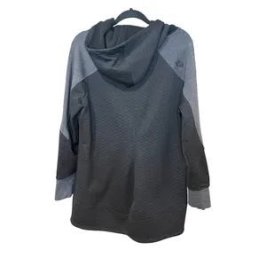 The North Face Recover Up Quilted Jacket Black Grey Longline Zip Up Womens XL thumbnail 3