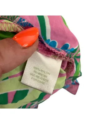 Lilly Pulitzer Womens Tropical Print Board Shorts Pink Green Blue Size S Nylon thumbnail 5