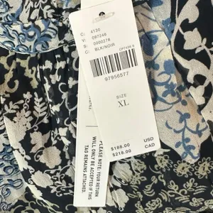 Anthropologie The Somerset Chiffon Maxi Dress in Black Floral Size XL NWT thumbnail 15