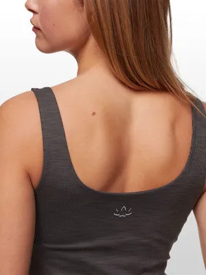 BEYOND YOGA Ribbed Tank Top in Charcoal Size XL thumbnail 2