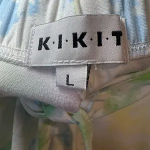 KIKIT 2-Piece Short Lounge Set Pastel Tie Dye Short Sleeve Button Up Shirt Large thumbnail 15