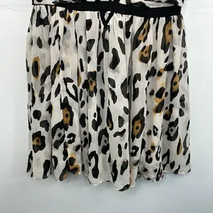 Victoria’s Secret Leopard Print Sleeveless Baby Doll Flowy mini dress Y2K size 0 thumbnail 4