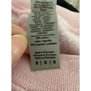 NWOT Barbie Doll University Crewneck Sweatshirt Pink M thumbnail 7