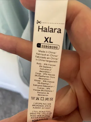 Halara Light Blue V Neck Tee XL Buttery Soft thumbnail 5