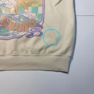 Billabong Sweatshirt Size Medium Cream Natural Mystic Graphic‎ Pullover thumbnail 6