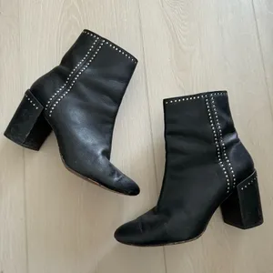 Thursday Boot Co Womens Black Studded Highline Handcrafted Leather Bootie thumbnail 2