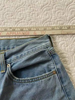 Etica Light Blue 100% Cotton High Waisted Button Fly Wide-Leg Jeans thumbnail 11