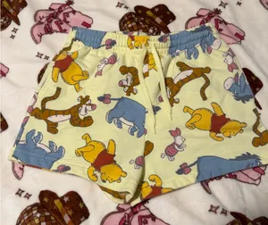 Disney Winnie the Pooh Cream and Yellow Shorts thumbnail 1
