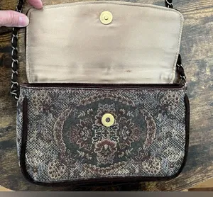 VINTAGE Marcy Avane’ | womens tapestry crossbody bag. thumbnail 6