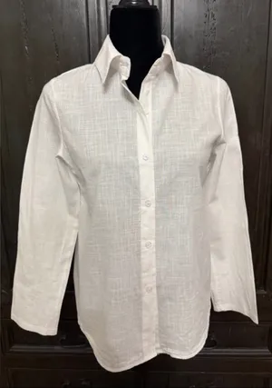 Button down Long sleeve White blouse thumbnail 1