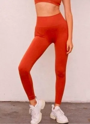 SET Active Sculptflex Seamless Leggings Coral Pink Size XS thumbnail 1