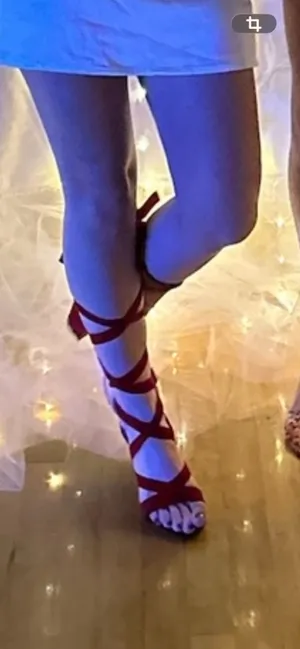 Shein Red Wrap Heels thumbnail 3