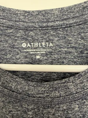Athleta Uptempo Tank Heathered Slate Blue Workout Top Women’s Medium thumbnail 4