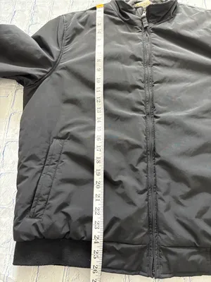 Y2K 2000s Faded Glory Men's Black Fleece-Lined Utility Bomber Jacket Size M⁠ thumbnail 14