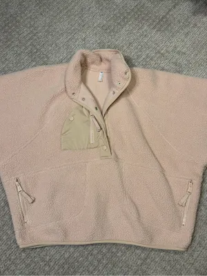 Free People Movement Hit The Slopes Fleece Jacket size small in light pink thumbnail 3