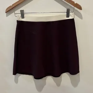 Wilo The Label‎ Brown Ribbed Athletic Skirt Size Small thumbnail 1