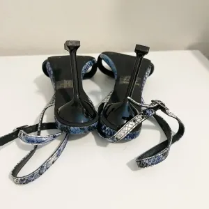 JEFFREY CAMPBELL Navy Blue Strappy Heel Sandals size 6.5‎ thumbnail 5