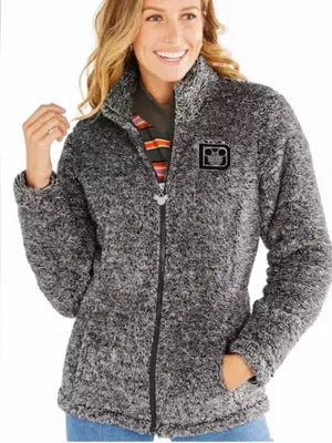 Disney Parks Full Zip Plush Fleece Jacket in Gray White‎ Size 3X thumbnail 1
