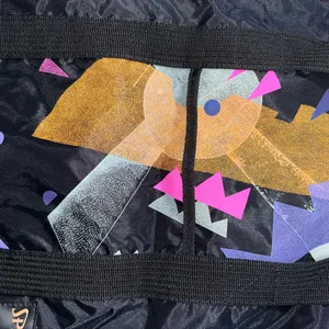 Vintage Spalding Tote Bag Neon Colors‎ Black Retro RARE Gym I thumbnail 3