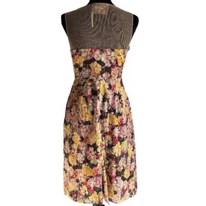 Anthropologie Zehavale Floral Mesh Sheath Dress Sleeveless‎ Romantic Size 4 Boho thumbnail 3