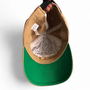 Silos Magnolia Baseball Cap Unisex Adjustable Curved Brim Tan Brown Leather Strap Adjustable One Size thumbnail 3