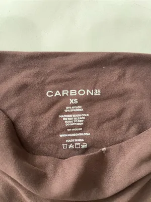 Carbon38 Mid Rise Leggings in Espresso Brown XS thumbnail 4