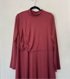 Eloquii Asymmetrical Long Sleeve Midi Dress NEW Plus Size 18 thumbnail 4