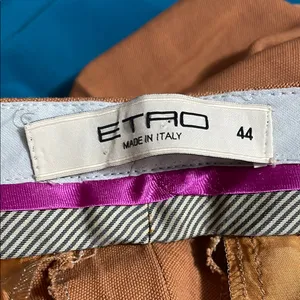 Vintage Etro‎ Cropped Trousers Dress Pants Slacks Minimalist old money Academia thumbnail 5