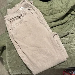 Abercrombie & Fitch Women's Tan Curve Love 90s Relaxed High Rise Jeans 8L thumbnail 4