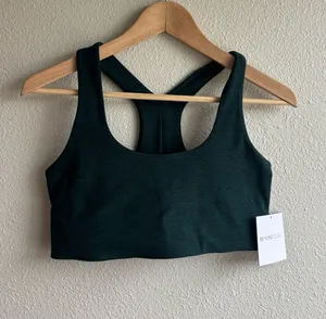 Dark Green Sports Bra thumbnail 1