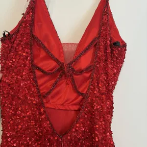 Primavera Couture 3572 Sz 2 Red Cocktail Formal‎ Dress Short Sequin Homecoming thumbnail 10