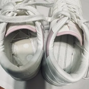 VINTAGE HAVANA Women’s Fashion Sneakers Leather white & Pink Star 7.5 thumbnail 7