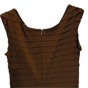 Adrianna Pepell Brown Tier V-Neck Occasion Dress Sz 12 thumbnail 7