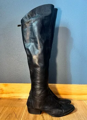 Dolce Vita Black Meris Over the Knee Flat Boots Size 8.5 thumbnail 1