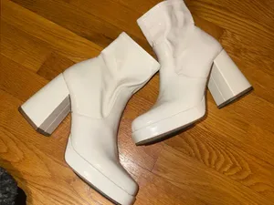Steve Madden Patent Platform Ankle Boots thumbnail 4
