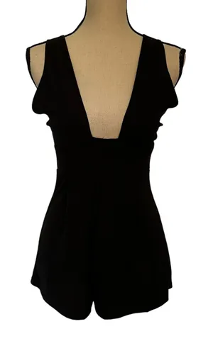 The Impeccable Pig Y2K Plunge Womens omper Sz S Strappy Resort Cross Back Club thumbnail 1
