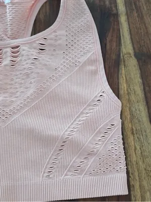 ALO Yoga Lark Perforated Sports Bra thumbnail 3
