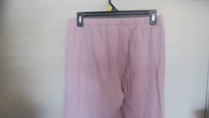 PINK Victoria's Secret outline pink on left leg jogger sweatpants in lilac light purple size medium. thumbnail 10