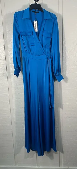 Strut and Bolt Blue Long Sleeve Pantsuit Size Small NWT thumbnail 1