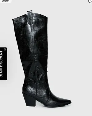 Princess Polly Boots Black thumbnail 1