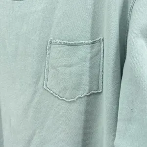 Aerie Good‎ Vibes Medium Sage Oversized Heart Graphic Pocket Sweatshirt Pullover thumbnail 2