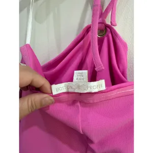 Boston Proper Pink Halter Bodycon Cocktail Dress Size‎ Medium thumbnail 5
