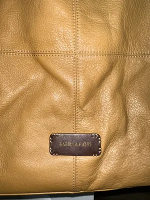 Vintage Isabella Fiore Slouchy Hobo Crossbody Bag Camel Brown Leather thumbnail 3