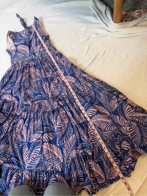 Boden Serena Cotton Tie Maxi Dress Multi Tropical Print Parrot thumbnail 9