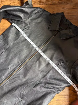 Triage women’s 2X Black leather jacket quilted padded lining nylon polyester thumbnail 7
